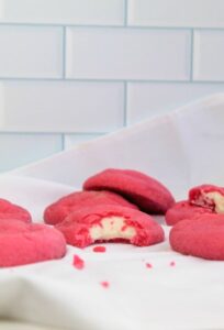 Strawberry Marshmallow Cheesecake Cookies