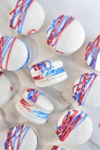 4th of July Macarons