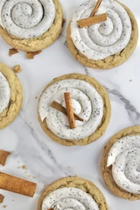 Frosted Dirty Chai Latte Cookies