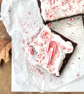 Frosted Peppermint Brownies