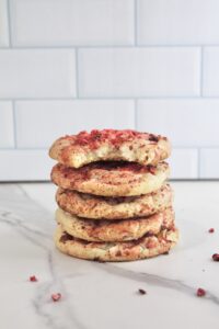 White Chocolate Strawberry Cookies