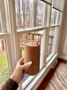 Peanut Butter Chocolate Banana Smoothie