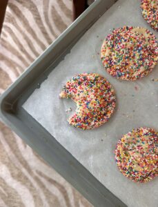 “Dot Cake” Cheesecake Cookies